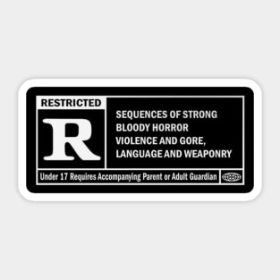 Rated R Sticker